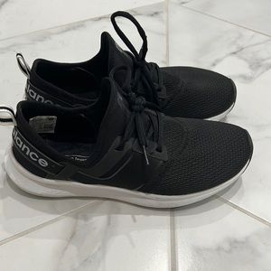 Black and white New balance womens athletic shoes